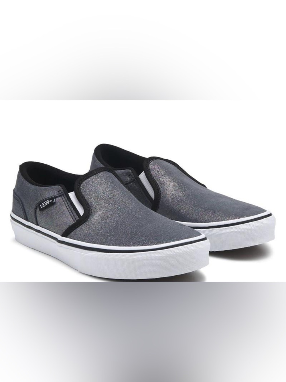 Vans Kids Metallic Black Asher Shoes